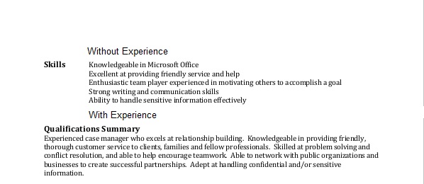 resume profile