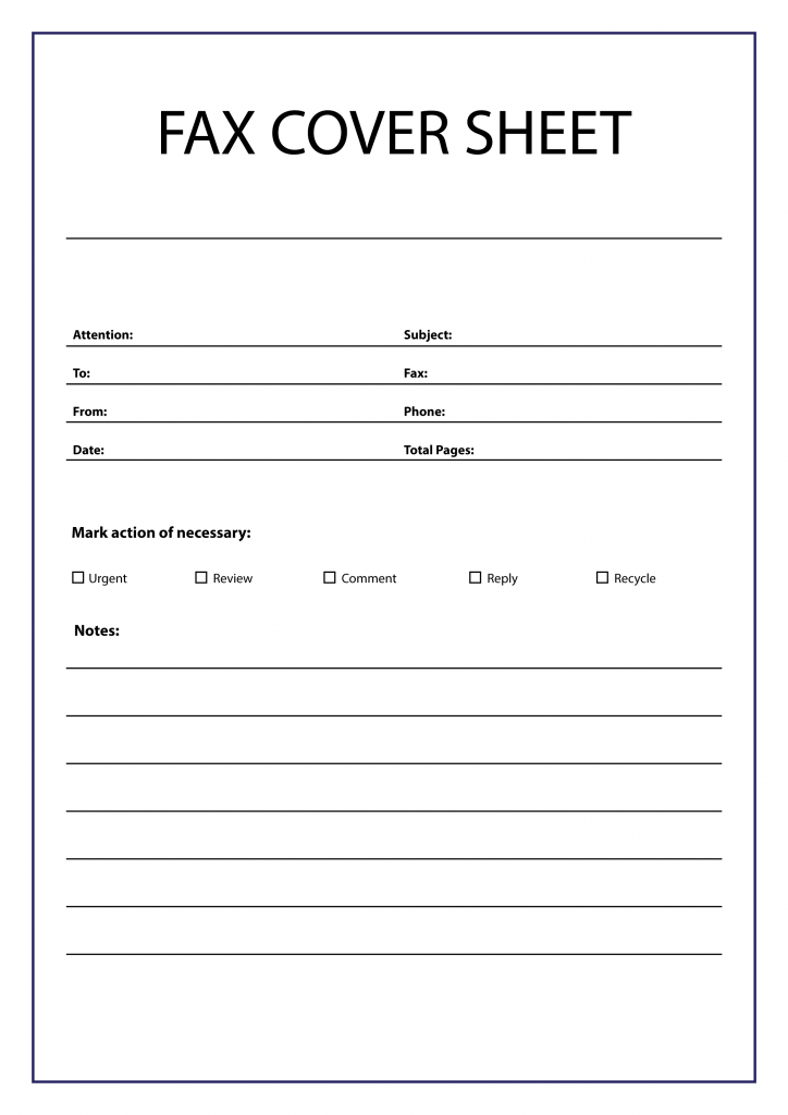 fax cover sheet pdf